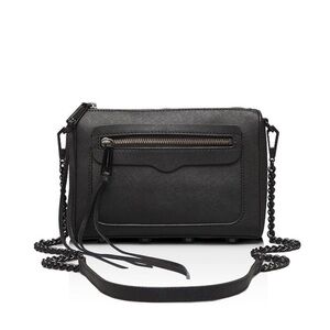 Rebecca Minkoff Chain Leather Black Crossbody Bag